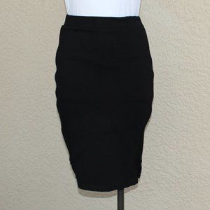 Studio F Black Skirt w/Side Zippers